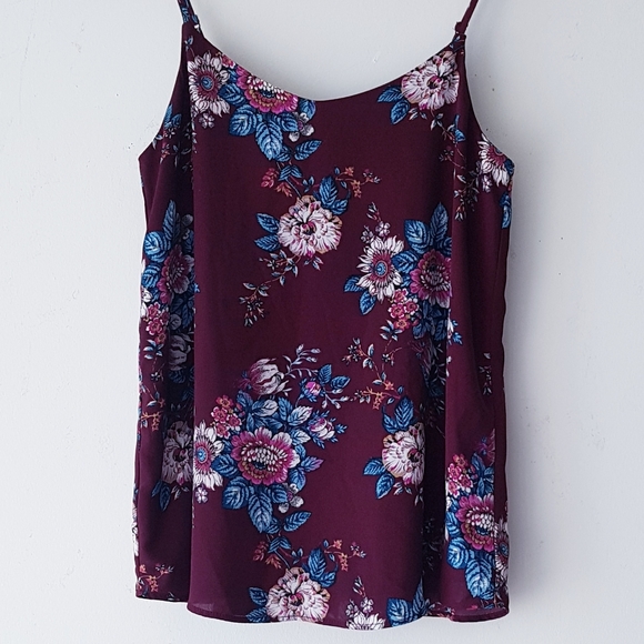 PINK REPUBLIC Plum Floral Cami Tank Top - Picture 2 of 9